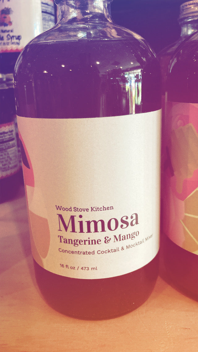 Mimosa Syrup Tangerine and Mango 16oz. All Natural Simple Syrup