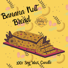 Load image into Gallery viewer, Banana Nut Bread - Soy Wax Candle 12 ounce jars