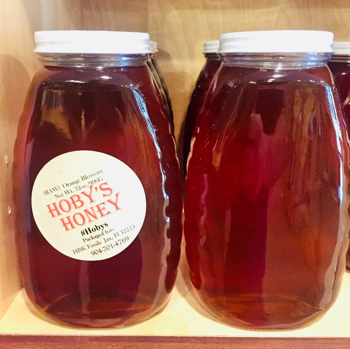 32 oz. Orange Blossom Honey (*Raw) Central Florida Hobys Honey