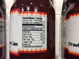 Strawberry Jalapeno Jam 3-Pack  (All Natural) (20oz. jars)