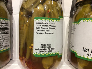all natural hot pepper jam with ingredients