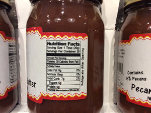 all natural pecan apple butter nutritional information