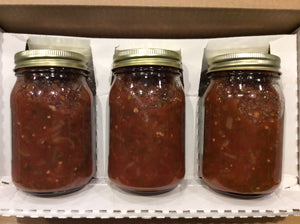mild chunky salsa 3 pack back of jar view