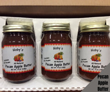 Load image into Gallery viewer, all natural pecan apple butter 3 pack gift box