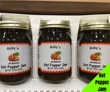 Load image into Gallery viewer, all natural hot pepper jam 3 pack gift box with graphic