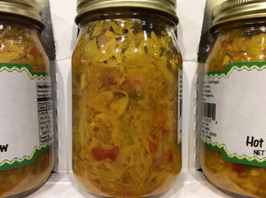 all natural hot chow chow back of jar view