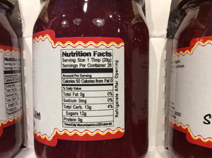 all natural strawberry jam nutritional information