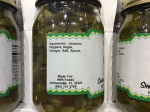 Sweet Pickled Jalapeños  3-Pack  (All Natural) (17oz. jars)