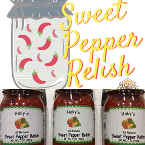 Sweet Pepper Relish 3-Pack  (All Natural) (17oz. jars)