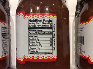 all natural rhubarb jam nutritional information