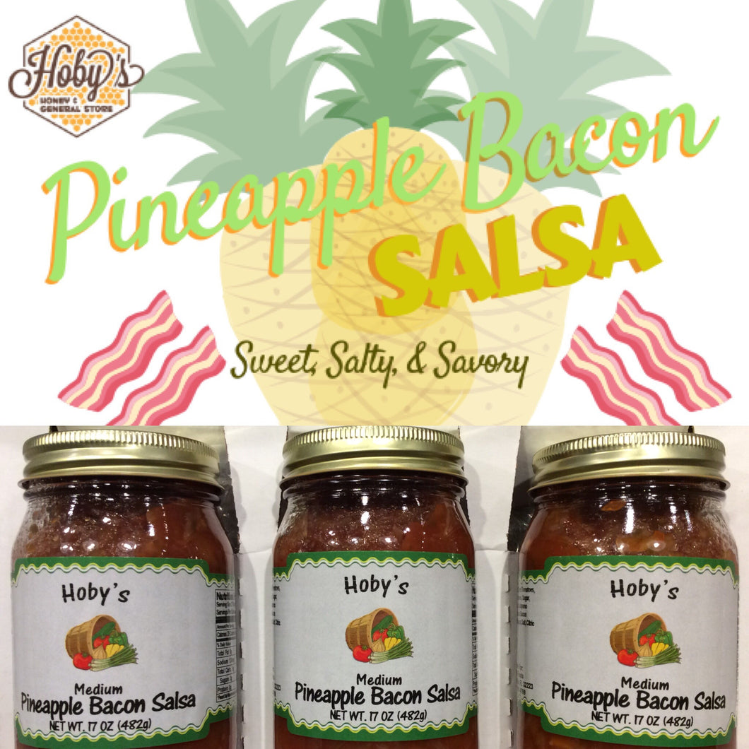 Pineapple Bacon Salsa 3-Pack  (All Natura)l (17oz. jars)
