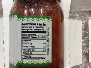 peach salsa nutritional information