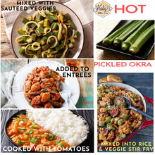 Load image into Gallery viewer, ways to use all natural hot pickled okra