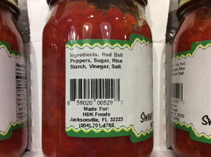 Sweet Pepper Relish: Single Jar :- (All Natural)(16 oz. Jar)