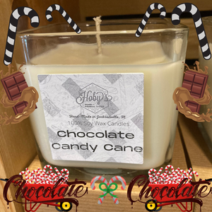 Peppermint & Chocolate - Soy Wax Candle 12 ounce jars