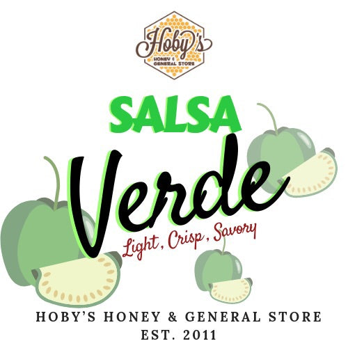 all natural salsa verde graphic