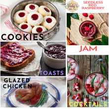 Load image into Gallery viewer, ways to use all natural seedless red raspberry jam