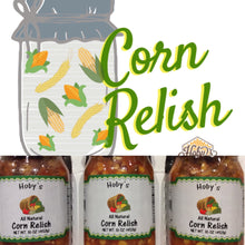 Load image into Gallery viewer, all natural corn relish 3 pack with graphic