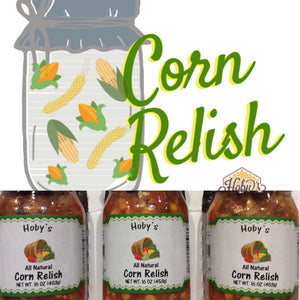 all natural corn relish 3 pack with graphic