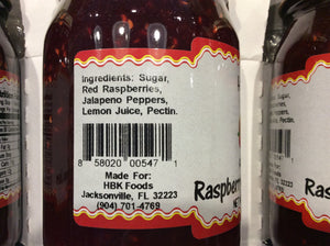 all natural raspberry jalapeno jam ingredients