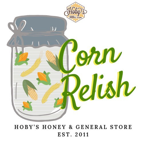 all natural corn relish graphic