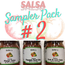 Load image into Gallery viewer, Salsa 3-Pack #2- Mango Salsa, Pineapple Bacon Salsa, Bean and Corn Salsa