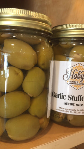 Garlic Stuffed Olives 16oz jar