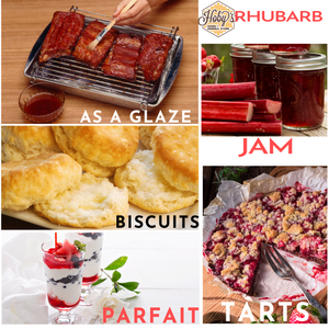 Rhubarb Jam 3-Pack  (All Natural) (20oz. jars)