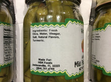 Load image into Gallery viewer, Mild Pickled Okra : Single Jar - (All Natural)(16 oz. Jar)