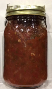 mild chunky salsa back of jar view