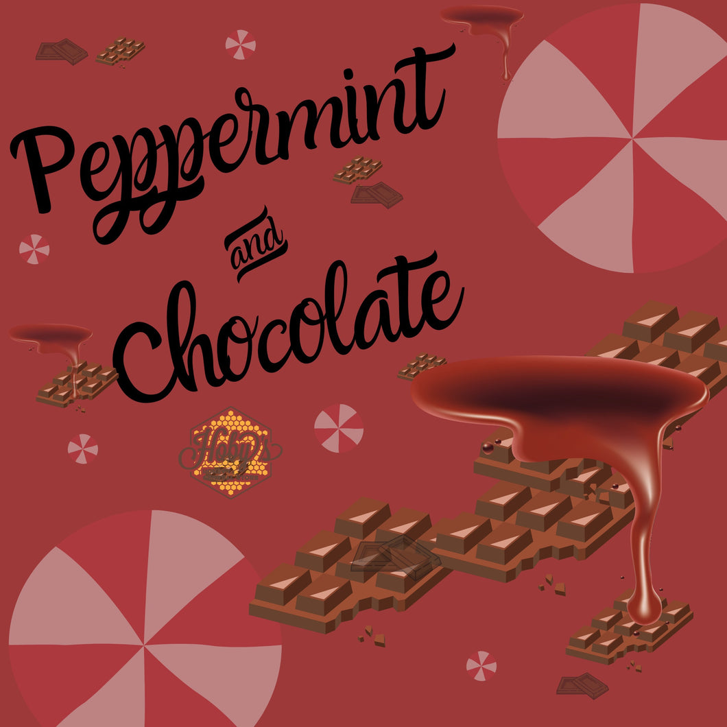 Peppermint & Chocolate - Soy Wax Candle 12 ounce jars