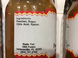 all natural peach butter with ingredients