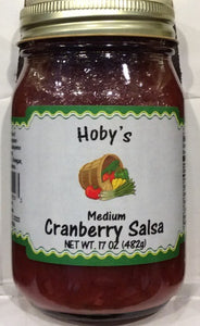 cranberry salsa front view