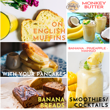 Load image into Gallery viewer, Monkey Butter : Single Jar : :banana, pineapple, mango- (All Natural)(19 oz. Jar)