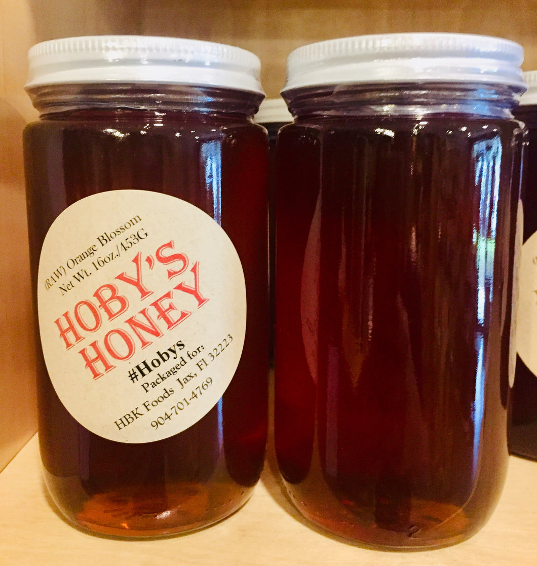 16 oz. Orange Blossom Honey (*Raw) Central Florida
