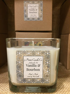 Vanilla & Bourbon - Soy Wax Candle 12 ounce jars