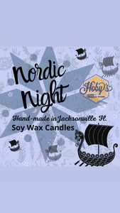 Nordic Night - Soy Wax Candle 12 ounce jars