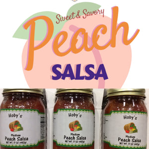peach salsa 3 pack gift box with graphic