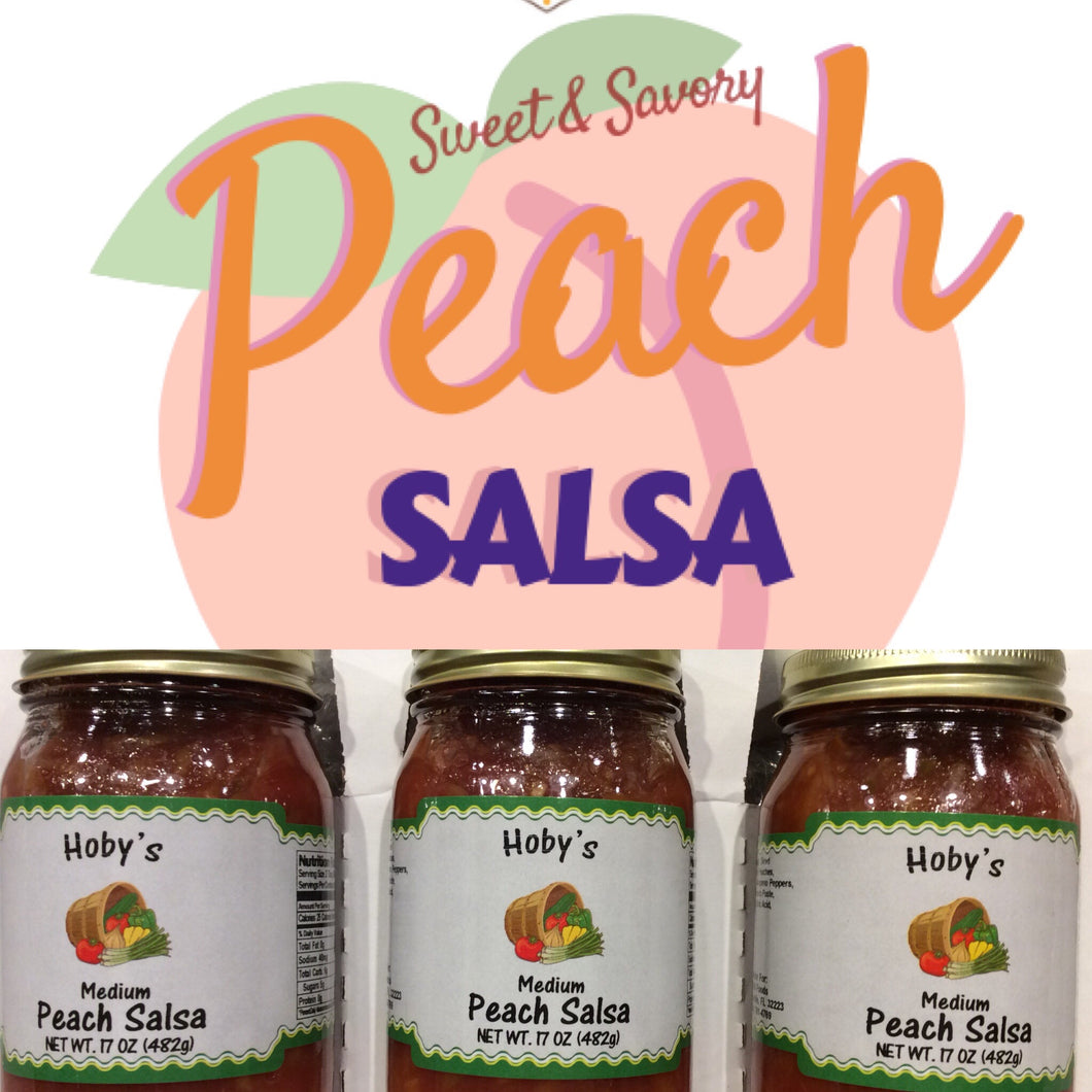 peach salsa 3 pack gift box with graphic