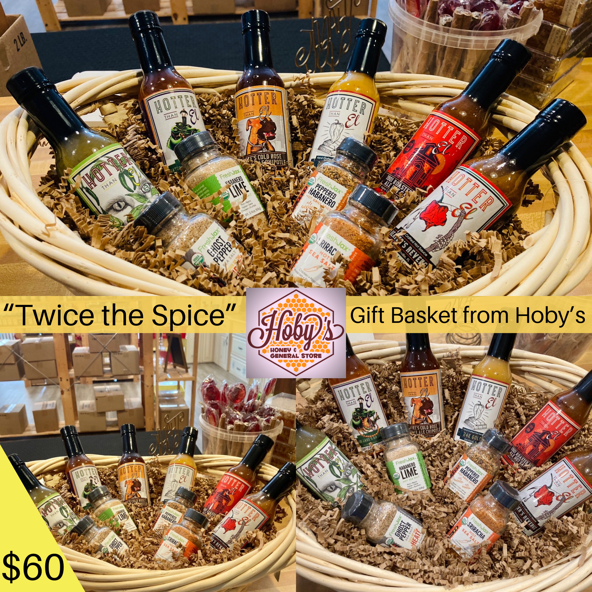 Spice baskets top