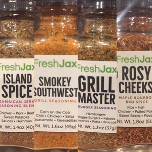 A Grill Lovers Flight of Spices : 4 Organic Spice Blends
