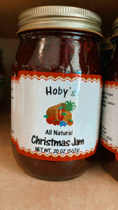 Christmas Jam (strawberry & cranberry): Single Jar (All Natural)(20 oz. Jar)