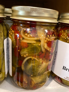 Pickled Mustard Brussel Sprouts: Single Jar :(16 oz. Jar)