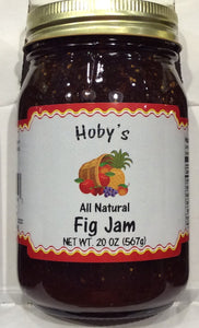 all natural fig jam front of jar view