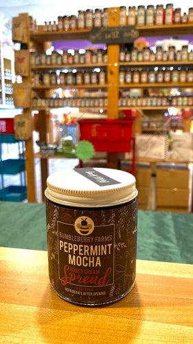 Peppermint Mocha Honey Cream Spread - 8oz Bear Hug Honey Company