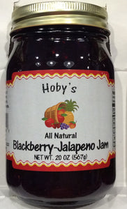 blackberry jalapeno jam front view