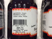Load image into Gallery viewer, all natural seedless blackberry jam ingredients