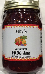 frog jam figs raspberries oranges ginger jam front of jar