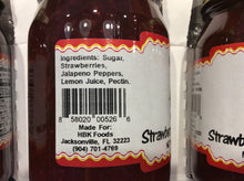 Load image into Gallery viewer, Strawberry Jalapeno Jam: Single Jar :- (All Natural)(20 oz. Jar)