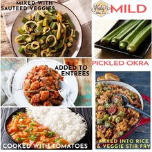 Load image into Gallery viewer, ways to use mild pickled okra